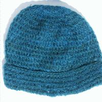 Vert mohair chapeau